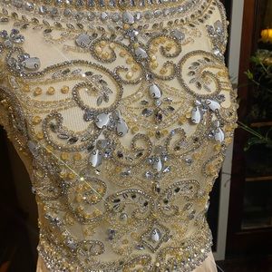 JOVANI NWT Gold Beaded Prom Dress